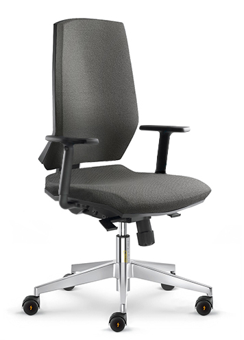 Grey ESD Chair Castors Height Adjustable Black Nylon Armrests ESD Stream Chairs Comfort ECH 280SY CHR ESD GR CS AD0